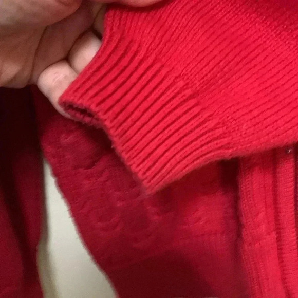 Vintage Tabi Cable Knit Front Zipper Sweater, 100% cotton - Picture 5 of 7